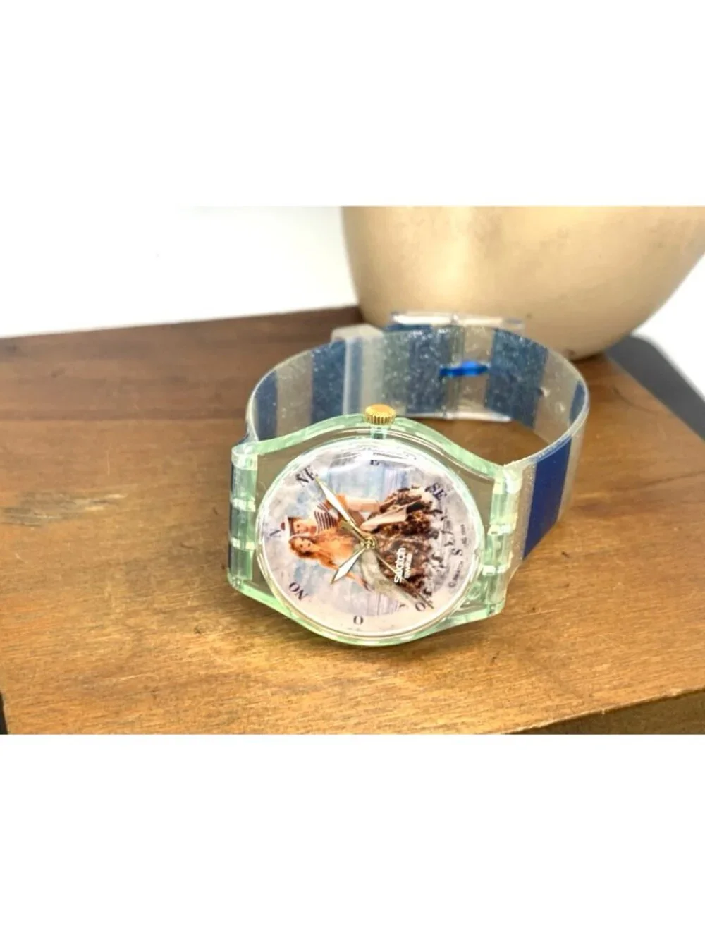 Swatch Unisex Watch GZ161 La Sirene et le Marin Mermaid Swiss Quartz 1999 34mm